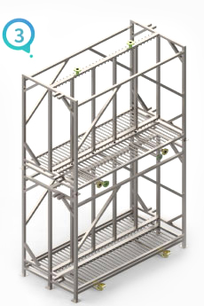 Double-deck MBR Frame
